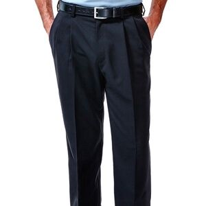 HAGGAR Classic Fit Black Dress Pants.